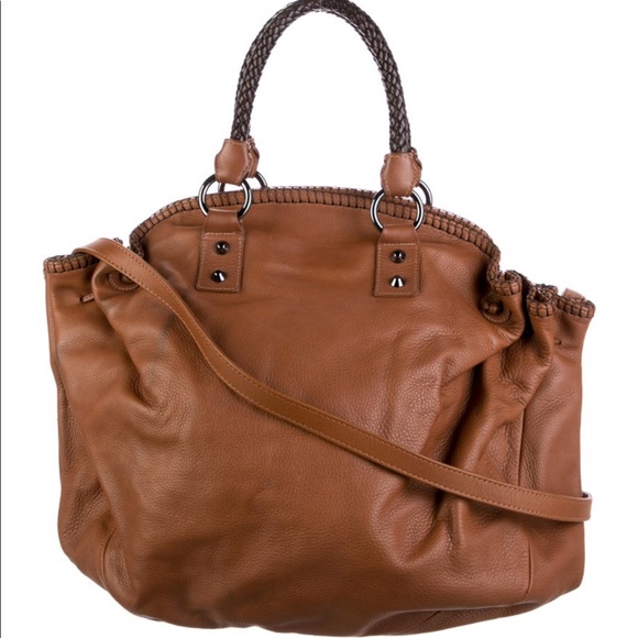 Carlos Falchi Brown Leather Hobo Bag - Picture 2 of 5